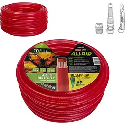 Шланг армований 3-х шаровий Alloid Building Tools Scarlet Butterfly 1/2" 20 м (WH-67668) - мініатюра 5