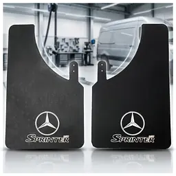 Бризковики універсальні Mercedes Логотип та напис 440 x 270 мм Speed Master 2 шт
