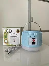 Ліхтар (лампа) для кемпінгу світлодіодна (сонячна батарея) ENERGY Saving Led - мініатюра 7