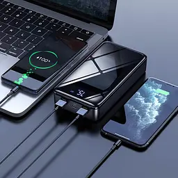 УМБ BOROFONE Extreme power bank BJ8 30000mAh зовнішній акумулятор чорний - мініатюра 6