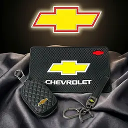 Автонабір №77 для Chevrolet килимок / брелок із ремінцем та карабіном і чохол для автоключів