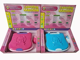 Інтерактивний дитячий ноутбук Learning Machine з мишкою, 65 потроєних навчальних ігор Рожевий/блакитний - мініатюра 3