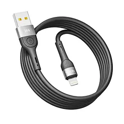 Кабель для подзарядки USB Ridea RC-XS51 X-Silicone USB-Lightning 12W 5V/2.4A 2 м Черный