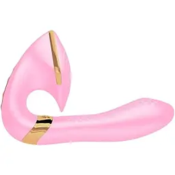 Вагінально-кліторальний вібратор Shunga Soyo Light Pink