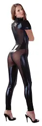 Комбінезон Cottelli Party Jumpsuit Wet Look, XL (чорний) - мініатюра 3