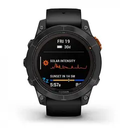 Смарт-годинник Garmin Fenix 7 Pro Solar Slate Gray w. Black Band (010-02777-00/01) - мініатюра 2