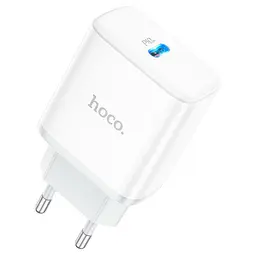 Сетевое зарядное устройство HOCO C104A Stage single port PD20W charger белый