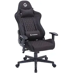 Ігрове крісло GamePro RGB Size L Fabric Black (GC700FB) - мініатюра 12