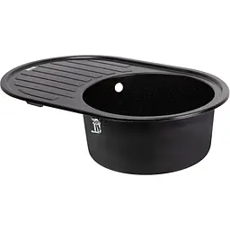 Кухонна мийка Lidz 780x500/200 BLM-14 чорний металік (LIDZBLM14780500200) - мініатюра 2