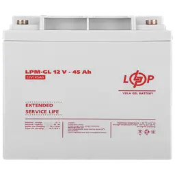Аккумулятор гелевий LPM-GL 12V - 45 Ah - мініатюра 4