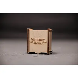 Подарунковий набір Whiskey Stones камені для віскі зі стеатиту в дерев'яній скриньці 4 штуки + мішечок + щипці - мініатюра 5