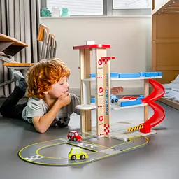 Ігровий набір New Classic Toys Гараж з треком та машинками (11040) - мініатюра 2