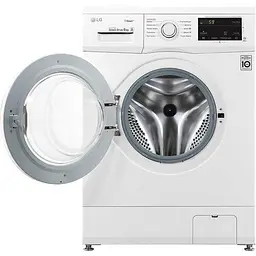 Пральна машина LG з фронтальним завантаженням F4J3TS0W, 8кг, 1400, A+++, Пар, глибина 55см, Дисплей, Інвертор, Білий (F4J3TS0W) - мініатюра 2