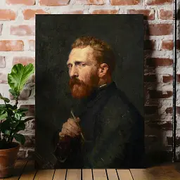 Інтер'єрна картина Портрет Вінсента ван Гога, Vincent van Gogh, інтер'єрний декор, 81×60 см (id6355)