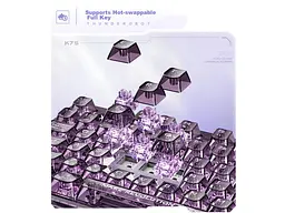 Клавіатура Thunderobot K75 TKL Violet Mist Moon Purple (6932066305550) - мініатюра 7