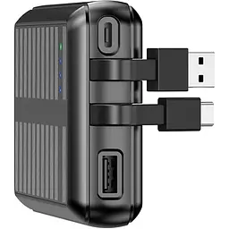 Зовнішній акумулятор Rixus RXPB47 20000mAh 22.5W Black (D23F6314F9) [172725] - мініатюра 3