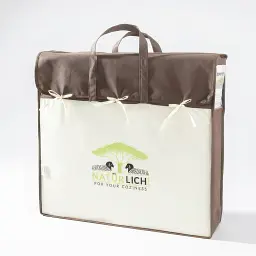 Ковдра Ideia Wool Premium вовняна зимова двошарова 200х220 см молочна (8-11774*001) - мініатюра 8