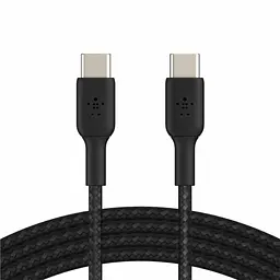 Дата кабель USB-С - USB-С BRAIDED, 1m, black Belkin (CAB004BT1MBK)