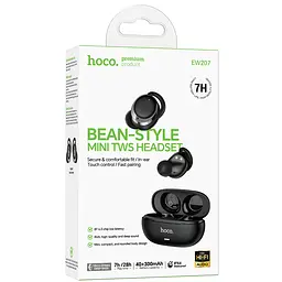 Бездротові TWS навушники EW207 Sound Black Hoco teh0030080 - мініатюра 2