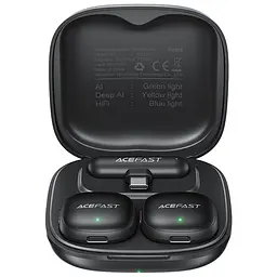 Петличний бездротовий мікрофон Acefast R1 Dual-mic Lightning Black