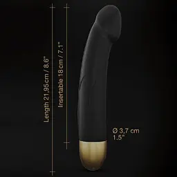 Вібратор Dorcel Real Vibration M Gold 2.0, діаметр 3,7см, перезаряджається, для точки G - мініатюра 5