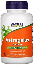 Астрагал Now Foods Astragalus 500 мг 100 вегетаріанських капсул