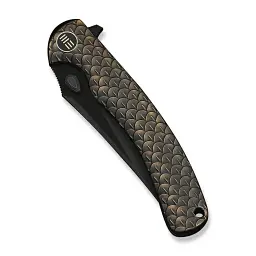 Ніж складаний туристичний Weknife Dracarys, (9.1 см) Böhler M390 / титан 6AL4V бронзовий/чорний - мініатюра 6