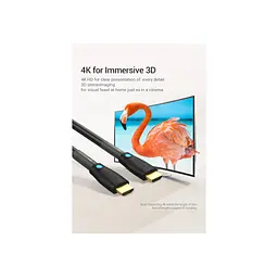 Кабель мультимедійний HDMI M to HDMI M 8.0m V2.0 4K60Hz black Vention (AAMBK) - мініатюра 9
