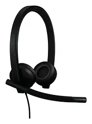 Навушники накладні з вбудованим мікрофоном Logitech H570e Corded Stereo USB Headset (Teams version) Black - мініатюра 2