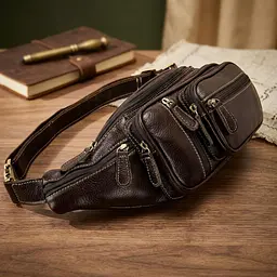 Сумка сумка чоловіча 14860 Vintage коричнева - мініатюра 4
