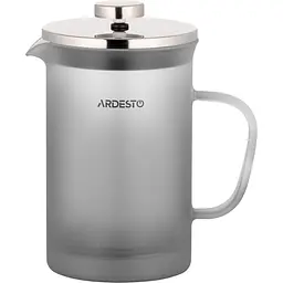Френч-прес Ardesto Fresh 800 мл сірий матовий пластик скло