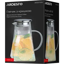 Глечик Ardesto з кришкою 1500 мл (AR2615SS) - мініатюра 5