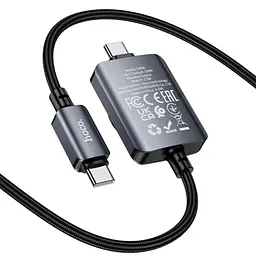 БЗП Hoco CW66 PD100W+iWatch 2-in-1 charging cable Black - мініатюра 3
