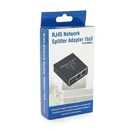 Активний RJ45 сплітер 1=>3 порту, підтримує 1000Mbps, with Type-C power supply - мініатюра 2