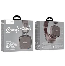 Навушники Hoco Bluetooth W56 Earl BT headphones Brown - мініатюра 2
