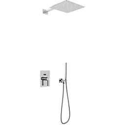 Душова система Kohlman Dexame 30 chrome + BOX прихованого монтажу QW210DQ30, Хром