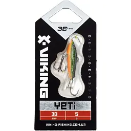 Балансир Viking Fishing Yeti Ice Jig 30mm 5.0g #18 Golden Green - мініатюра 2
