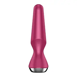 Анальна пробка Satisfyer Plug-ilicious 2, 14 см (малиновий) - мініатюра 4