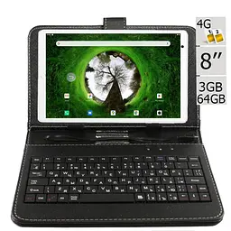 Планшет-телефон Adronix NexVi PRO 8 LTE 3/64 Silver + Чохол-клавіатура - мініатюра 2