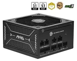 Блок живлення MSI MAG 650W PCIE5 (MAG A650GLS PCIE5)