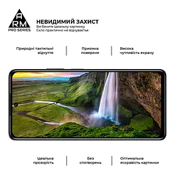 Захисне скло на Infinix Hot 40 Pro з олеофобним покриттям, Pro, повне проклеювання, антистатичний і пиловідштовхуючий шар, 9H, самоклеючеся, 2.5D, на весь екран, антистатичний клей, ArmorStandart (ARM73828) - мініатюра 4