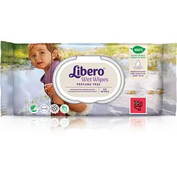 Вологі серветки Libero Wet Wipes, 64 шт - мініатюра 2