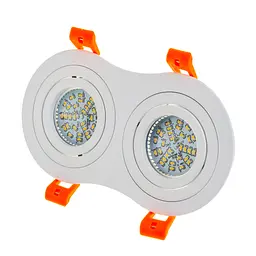 Світильник врізний поворотний Brille HDL-DT 108/2 MR16 WH 36-247