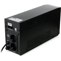 Пристрій безперебійного живлення Vinga LCD 600VA metal case with USB (VPC-600MU) - мініатюра 6