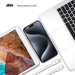 Кабель ArmorStandart AMQKJ3ZM Type-C to Lightning 1m White (ARM72697) - мініатюра 2
