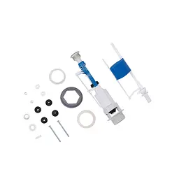 Комплект для бачка унітаза Kroner KRP - KIT6857 з одинарною кнопкою, нижнє підведення 1/2", Хром - мініатюра 3