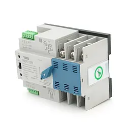 Автомат введення резерву (АВР) триполюсний YRQ2PC-125PV, 400V/125A на DIN-рейку для інверторів - мініатюра 2