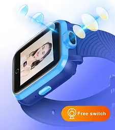 Розумний дитячий смарт годинник Lemfo Y26 з 4G LTE дзвінками, SOS кнопкою, відеозв’язком та геолокацією GPS / Wi-Fi/ LBS До 4 днів роботи Чорний - мініатюра 9