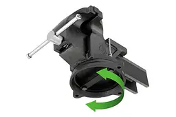 Ручні тиски поворотні слюсарні Intertool HT-0084 200 мм x 26.35кг - мініатюра 4