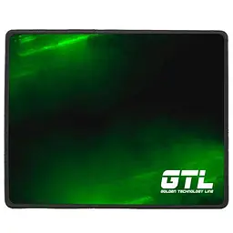 Килимок GTL Gaming S чорний-зелений 250x210х2 мм антиковзна основа захист від вологи